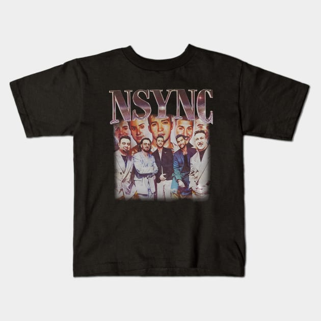 Vintage Tour NSYNC Music Kids T-Shirt by nandraken